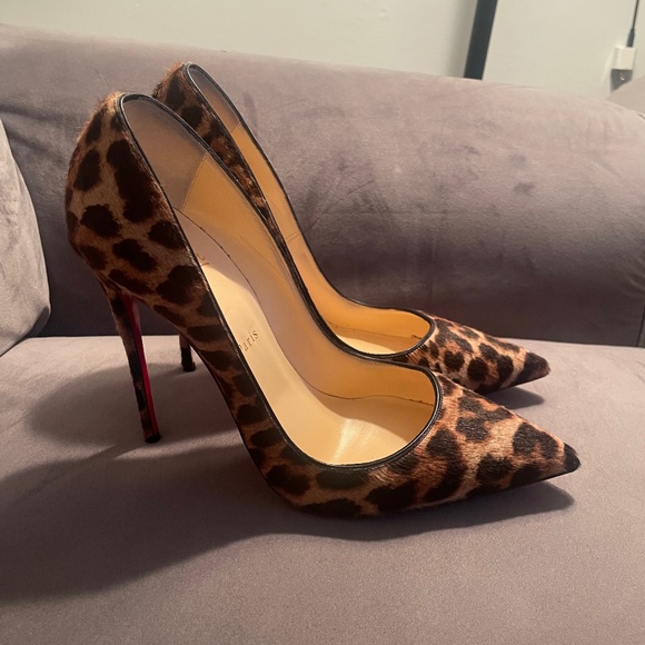 Christian Louboutin Shoes - Christian Louboutin Leopard Pony Hair Pumps